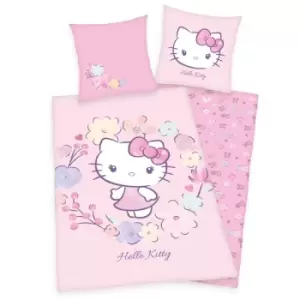 Image of Hello Kitty Duvet Set Hello Kitty 135 x 200cm / 80 x 80 cm