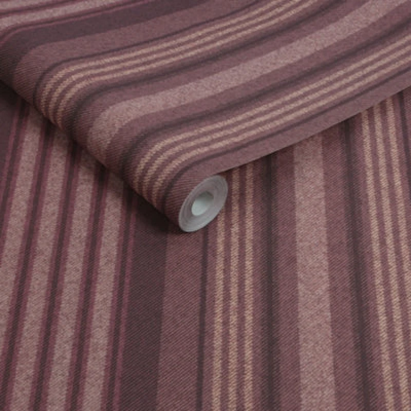 Image of Superfresco Easy Loom Stripe Thistle Wallpaper