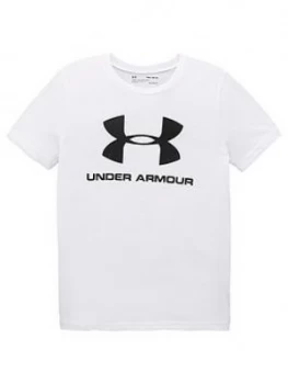 Image of Urban Armor Gear Childrens Sportstyle Logo T-Shirt - White/Black
