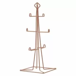 Image of Premier Housewares 6 Cup Mug Tree, Pink Finish