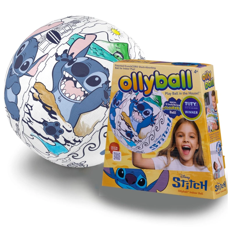 Image of Ollyball Disney Stitch The Ultimate Indoor Play Ball for Kids and Parents Colourable Ball Suitable for Indoor and Outdoor Play