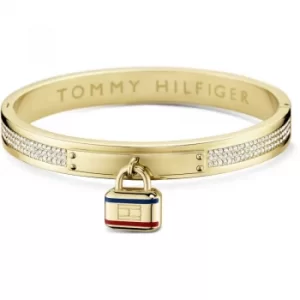 Image of Ladies Tommy Hilfiger Gold Plated Bangle