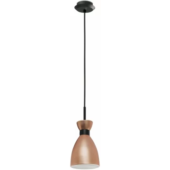 Image of Faro Lighting - Faro Retro - 1 Light Ceiling Pendant White, Copper, E14