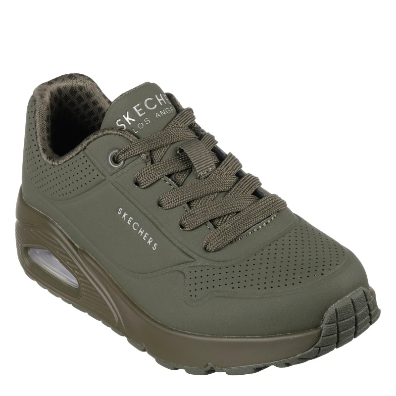 Image of Skechers Uno Stand On Air Trainers Junior Olive male 5.5 (38.5)