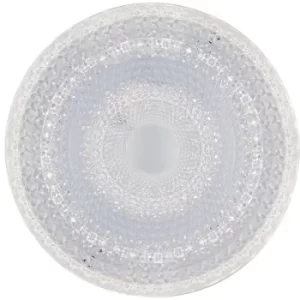 Image of UNIKA LED Patterned Glass Flush Ceiling Light White 4400lm with Remote Control CCT WIFI 49.5cm