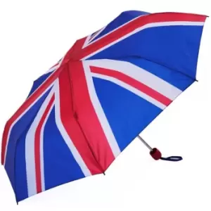 Image of X-Brella Union Jack Folding Umbrella (One Size) (Red/White/Blue)