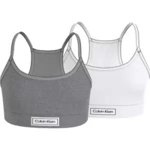Image of Calvin Klein 2PK Bralette-Heritage - Grey