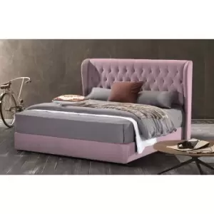 Image of Mariappa Bed Single Plush Velvet Pink