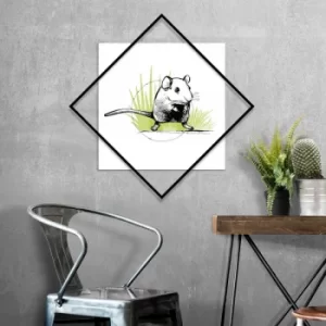 Image of Mini Mini Multicolor Decorative MDF Painting