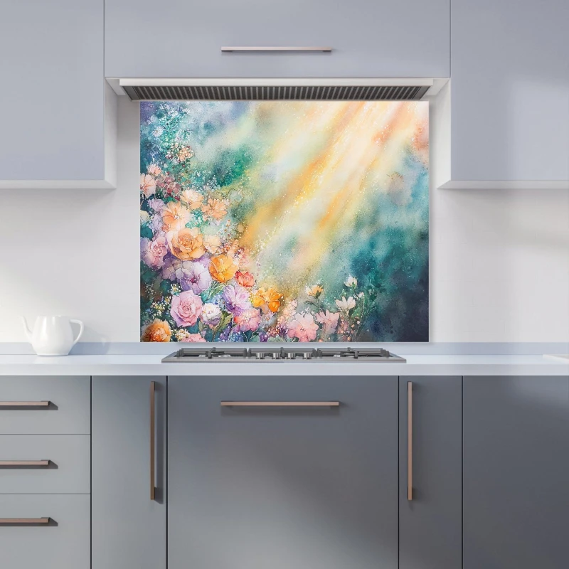 Image of Designer Kitchen Splashbacks Ava Sterling: 00006 Kitchen Splashback Size: 600mm x 750mm Multicolor Unisex 600mm x 750mm