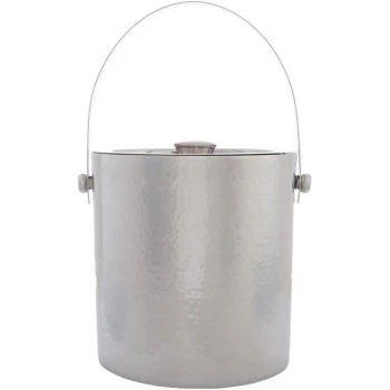 Image of Hotel Collection Cocktail Collection Beaten Metal Ice Bucket - Stainless Steel