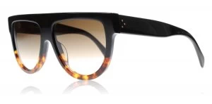 Image of Celine Shadow Sunglasses Black / Tortoise FU55I 58mm