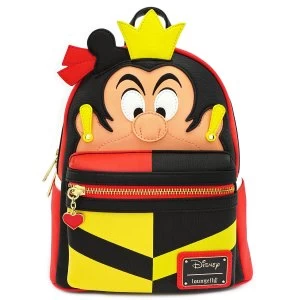 Image of Loungefly Disney Queen Of Hearts Faux Leather Mini Backpack