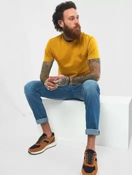 Image of Joe Browns Better Than Basic Tee - Mustard, Mustard Size M Men