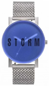 Image of STORM New Blast Mesh Blue Steel Mesh Bracelet Blue Watch