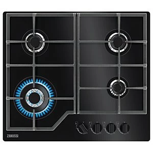 Image of Zanussi ZGGN645K 4 Burner Gas Hob