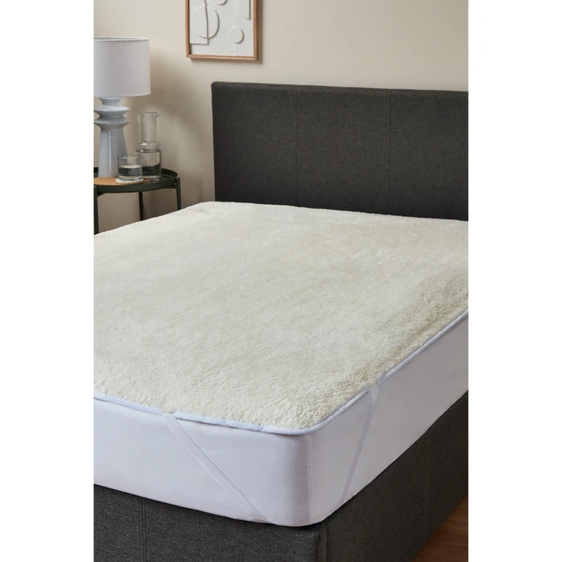 Image of Homelife Fleece Electric Mattress Topper - White White One Size