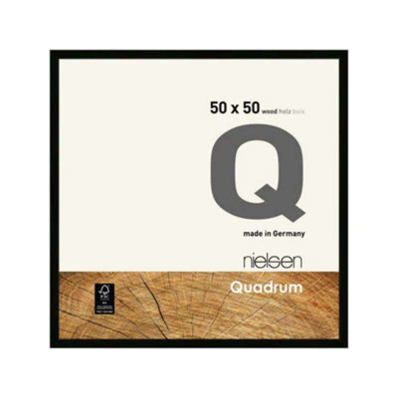 Image of Nielsen Quadrum 50 X 50Cm Black Wooden Picture Frame