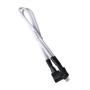 Image of BitFenix Alchemy Internal USB Extension 30cm - sleeved white/black