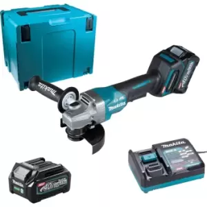 Image of Makita GA013G 40v Max XGT Cordless Brushless Angle Grinder 125mm 2 x 2.5ah Li-ion Charger Case