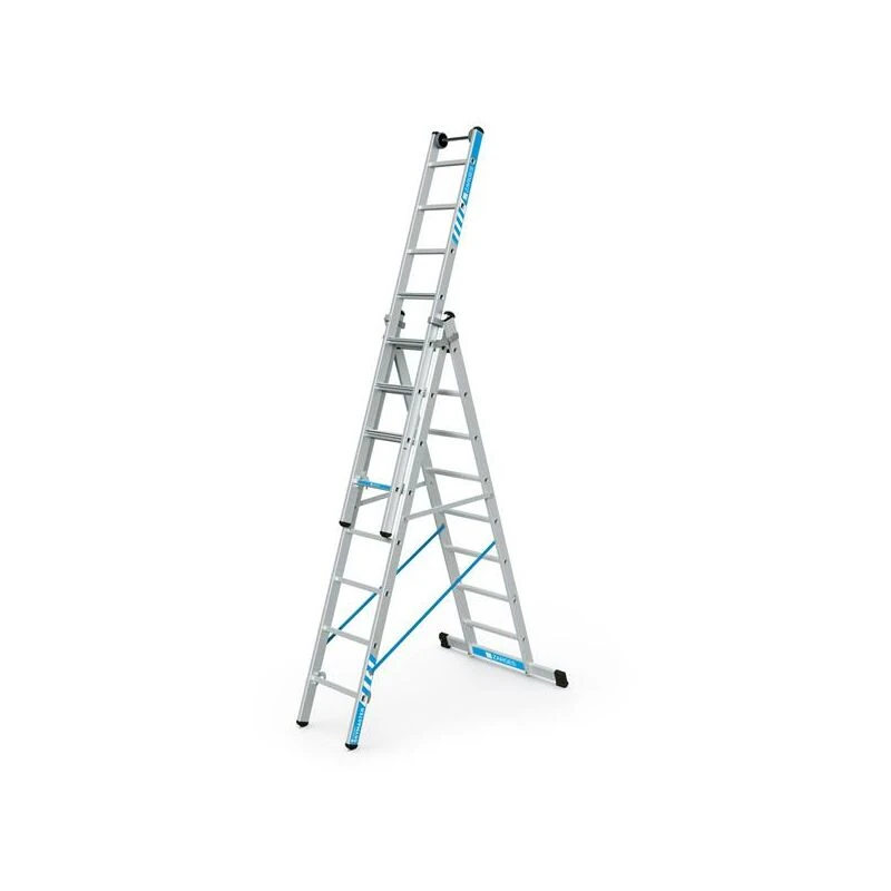 Image of ZARGES Zarges - 41578 Skymaster Plus x Combination Ladder 3-Part 3 x 8 Rungs ZAR41578 41578