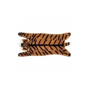 Image of Furn Tiger Bath Mat (One Size) (Burnt Orange/Black) - Burnt Orange/Black