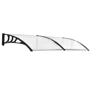 Image of Outsunny Fixed Double Canopy - Clear