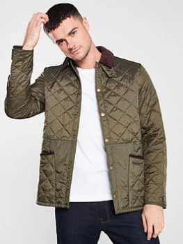 Image of Barbour Icons Liddesdale Quilted Jacket - Olive Size XL, Men