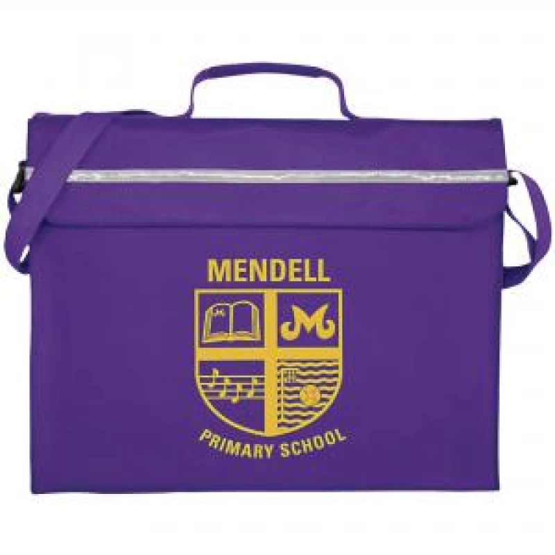 Image of Primo Printed Book Bag Purple