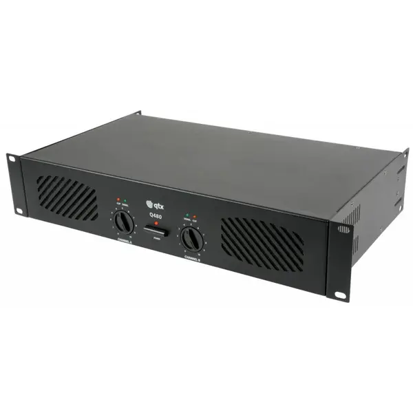 Image of QTX QTX Q480 Stereo Power Amplifier, 2x 120W RMS Q480