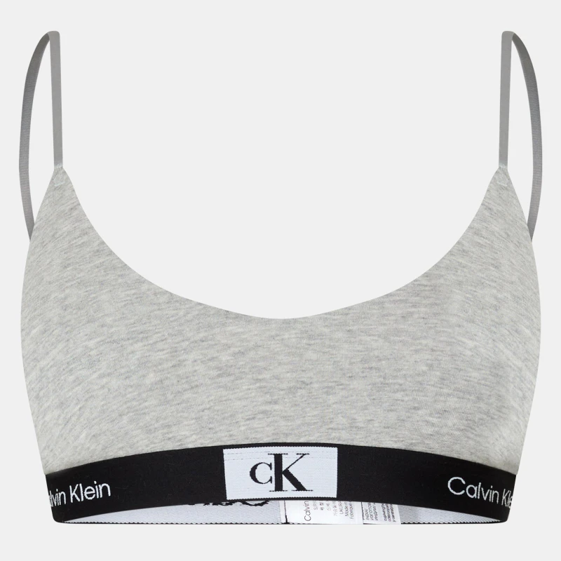 Image of Calvin Klein Lightly Underlined Bralette - Grey Grey 16