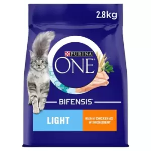 Image of Purina One Light Dry Cat Food Chicken and Wheat 2.8kg