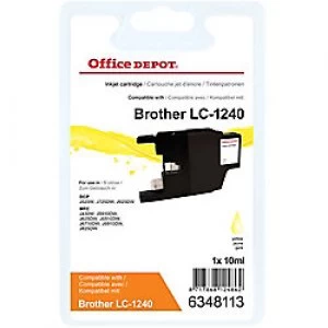 Image of Office Depot Compatible Brother LC1240Y Ink Cartridge Yellow
