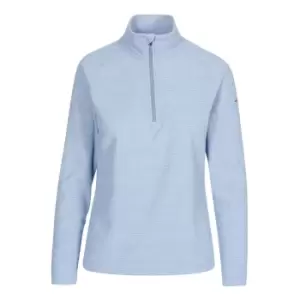 Image of Trespass Womens/Ladies Meadows Fleece Top (L) (Denim Blue)