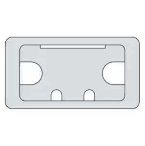 Image of Trend Desk Work Top Cable Tidy Inserts Grey 105mm