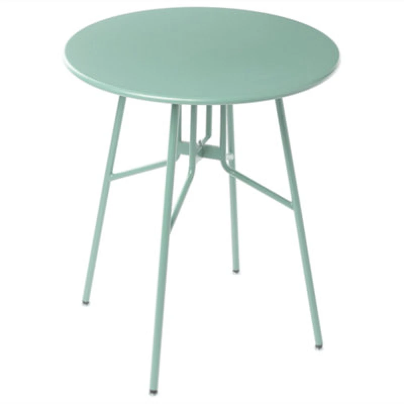 Image of Beliani Bistro Table Taltal 64cm 64cm Metal Light Green