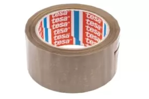 Image of Tesa 4120 Brown Packing Tape, 66m x 50mm