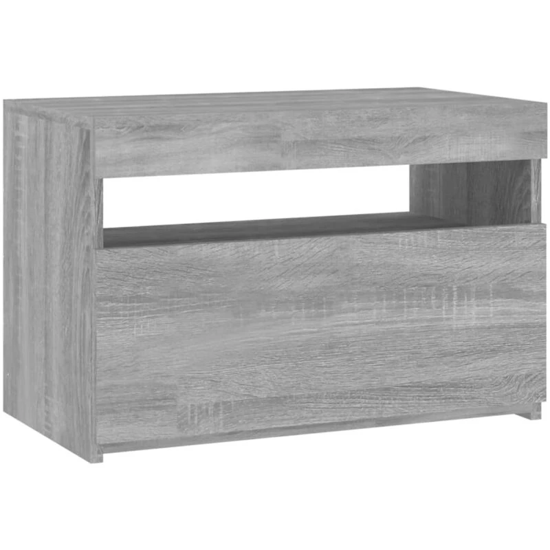 Image of VIDAXL TV Cabinet with LED Lights Grey Sonoma 60x35x40cm Vidaxl 8720286955253
