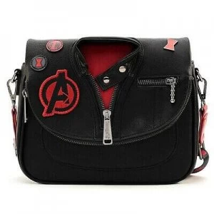 Image of Loungefly Marvel Black Widow Jacket Crossbody