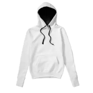 Image of SG Ladies/Womens Contrast Hooded Sweatshirt / Hoodie (2XL) (White/Navy)