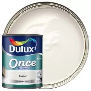 Image of Dulux Once Timeless Satinwood Paint 750ml