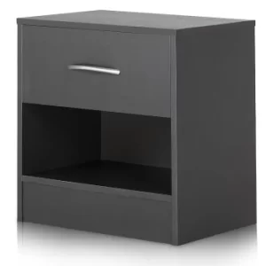 Image of Bedside Table Anthracite 41x28x39cm