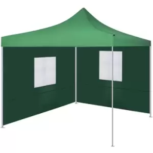 Image of Vidaxl - Foldable Tent with 2 Walls 3x3 m Green - Green