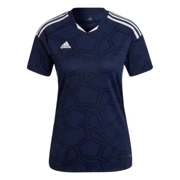 Image of adidas Condivo 22 Match Day Jersey Womens - Team Navy Blue 2 / White