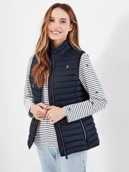 Image of Joules Snug Shower Proof Packable Gilet- Navy, Blue, Size 18, Women