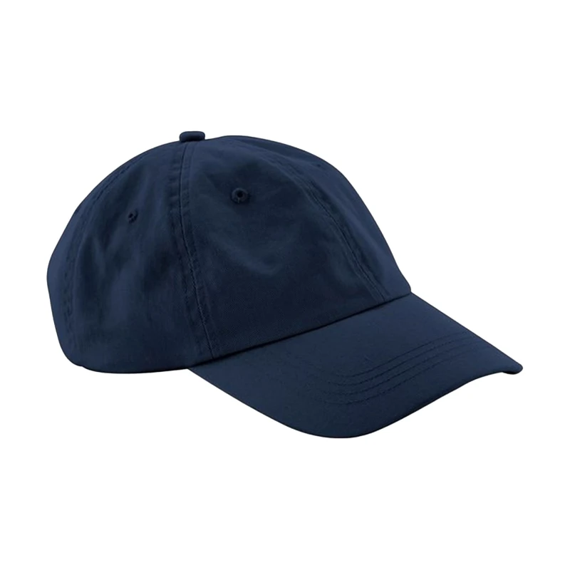 Image of Beechfield Beechfield Men 6 Panel Cotton Baseball Cap in Navy Navy One Size Male 5063300285497