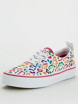 Image of Vans Childrens Era Elastic Lace Rainbow Leopard - Multi