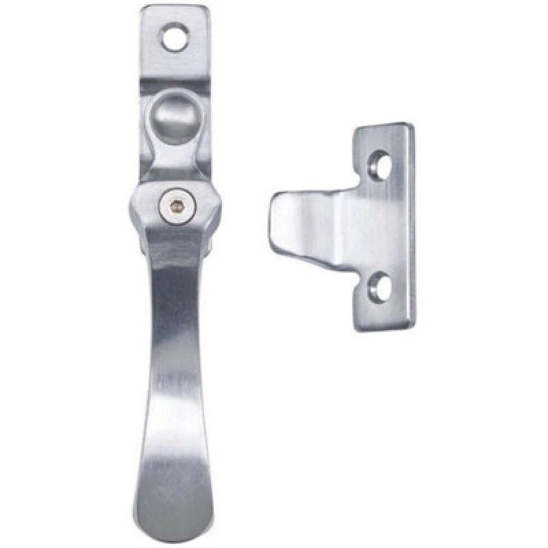 Image of Loops Lockable Victorian Casement Window Fastener 57 x 13mm Satin Chrome Multi unisex
