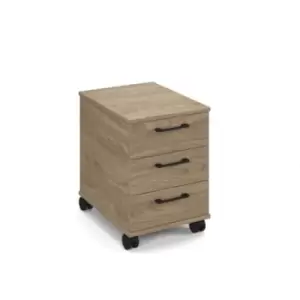 Image of Anson executive 3 drawer mobile pedestal - barcelona walnut