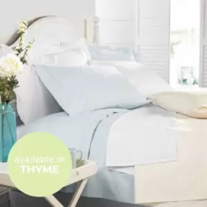 Image of 400 Count Egyptian Cotton Flat Sheet - Size: Double - Green